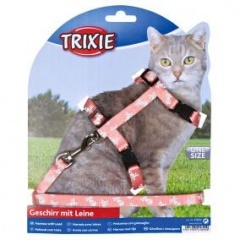 41894 TRIXIE Шлейка для кошек Черепа и кости 41894 TRIXIE Шлейка для кошек Черепа и кости