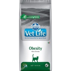 FARMINA Vet Life Cat Obesity Фармина Диета для кошек для снижения и контроля веса 10 кг FARMINA Vet Life Cat Obesity Фармина Диета для кошек для снижения и контроля веса 10 кг