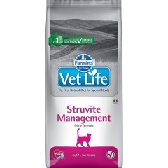FARMINA Vet Life Cat Struvite Management Фармина Диета для кошек с рецидивами МКБ и цистита 10 кг FARMINA Vet Life Cat Struvite Management Фармина Диета для кошек с рецидивами МКБ и цистита 10 кг