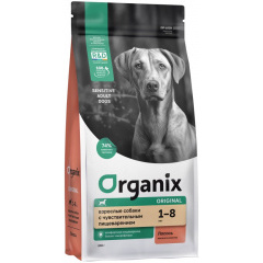 Скидка! ORGANIX Adult Sensitive Dog Salmon - Органикс Сухой корм для взрослых собак с лососем, фруктами и овощами для чувствительного пищеварения, 18 кг Скидка! ORGANIX Adult Sensitive Dog Salmon - Органикс Сухой корм для взрослых собак с лососем, фруктами и овощами для чувствительного пищеварения, 18 кг