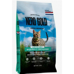 Скидка! NERO GOLD super premium Неро Голд Сухой корм контроль веса для стерилизованных кошек и котят с мясом индейки и овощами, 10 кг Скидка! NERO GOLD super premium Неро Голд Сухой корм контроль веса для стерилизованных кошек и котят с мясом индейки и овощами, 10 кг