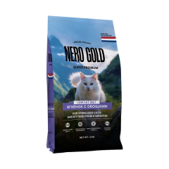 NERO GOLD super premium Неро Голд Сухой корм для стерилизованных кошек и котят с мясом ягненка и овощами NERO GOLD super premium Неро Голд Сухой корм для стерилизованных кошек и котят с мясом ягненка и овощами